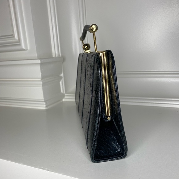 Vintage Snake Skin Versatile Clutch or Handbag - Picture 5 of 16